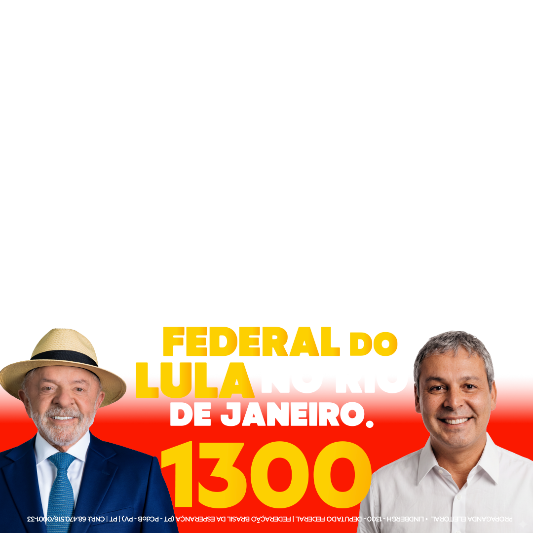 Moldura oficial da campanha Lindbergh 1300